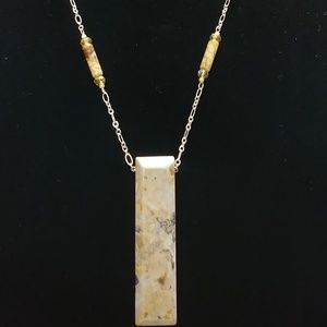 Chert Breccia w/ Freshwater Pearls Necklace Set